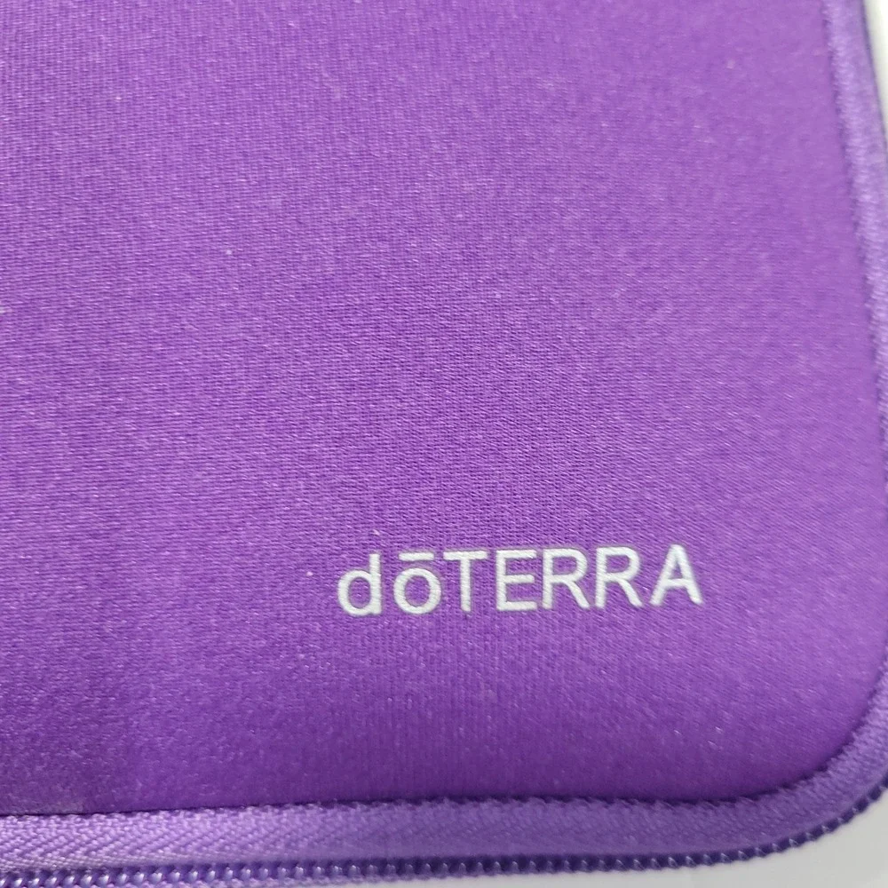 Doterra Essential Oil Rollerball Travel Soft Case Holds 10 Purple Roller Bottle